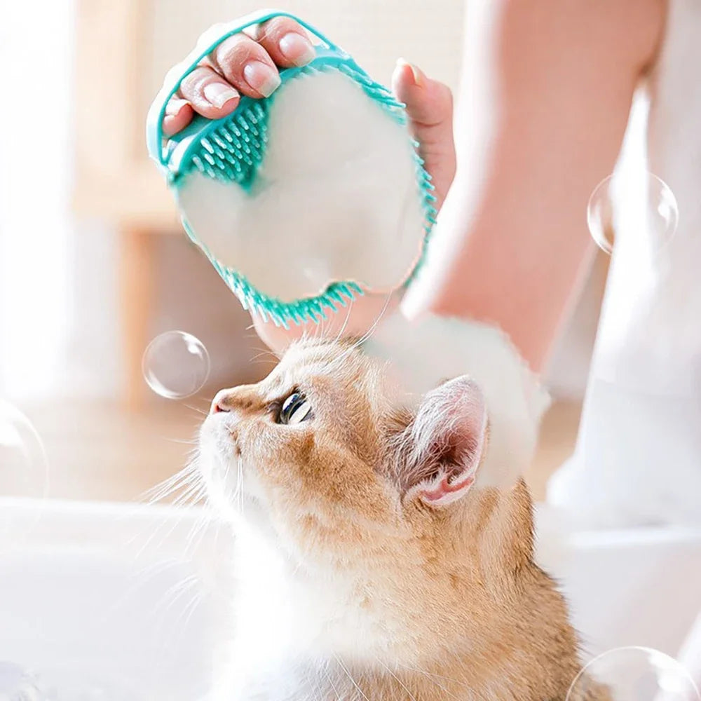 Soft  Dog Brush Pet Shampoo For Massager