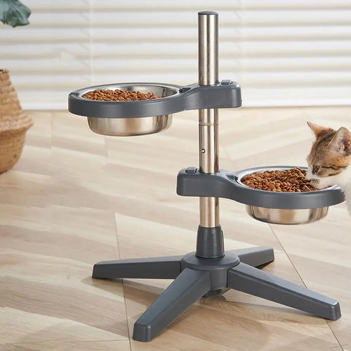 Adjustable Pet Raised Bowls For Food & Water