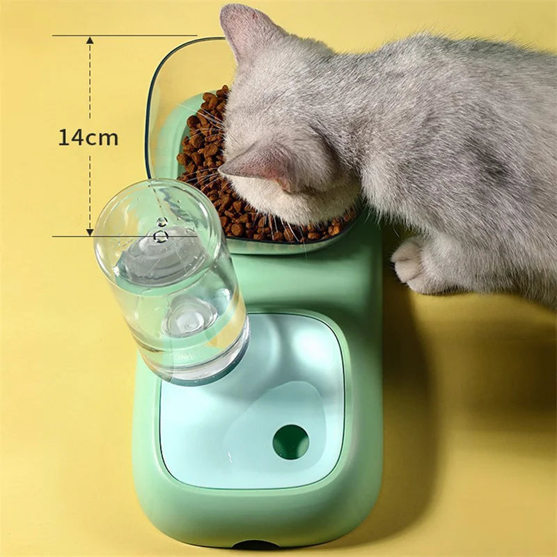 Pet Automatic water Feeders Elevated Bowl