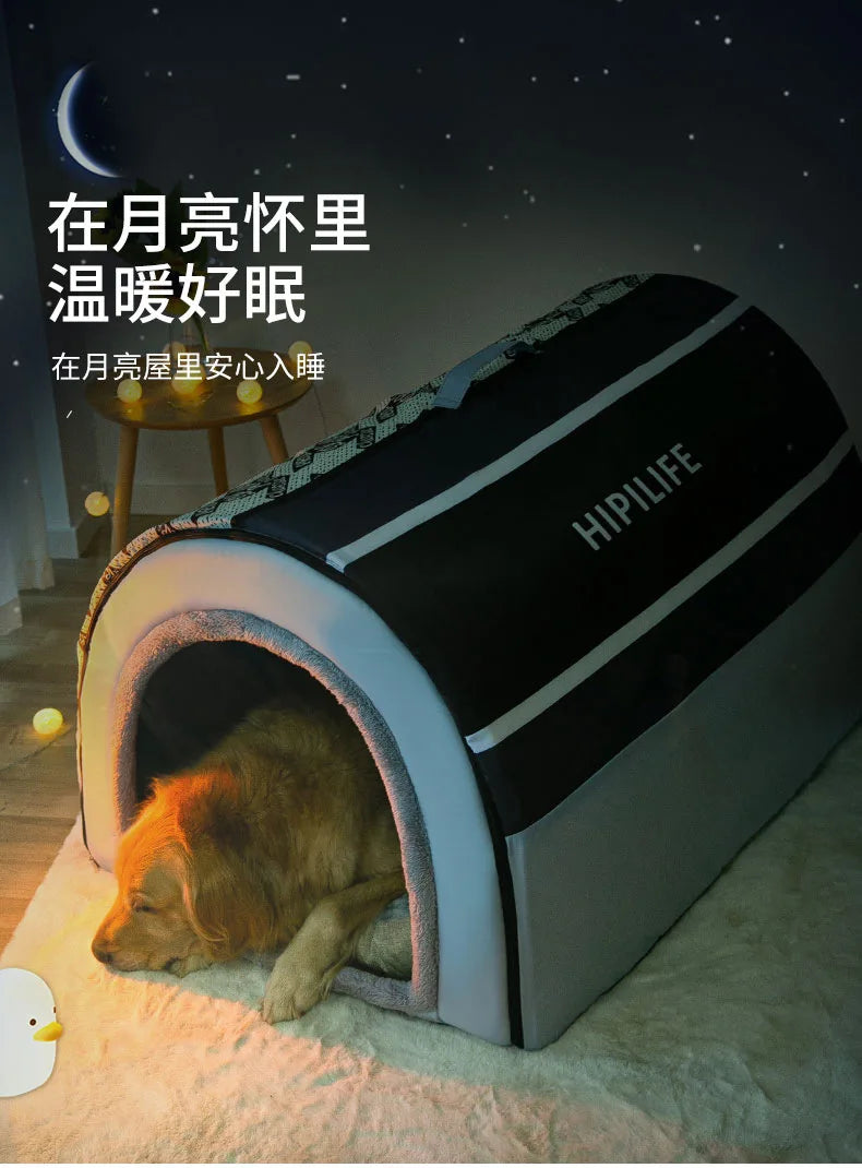 Removable Dog Warm House Washable Pet bed