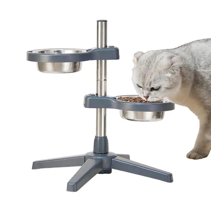 Adjustable Pet Raised Bowls For Food & Water