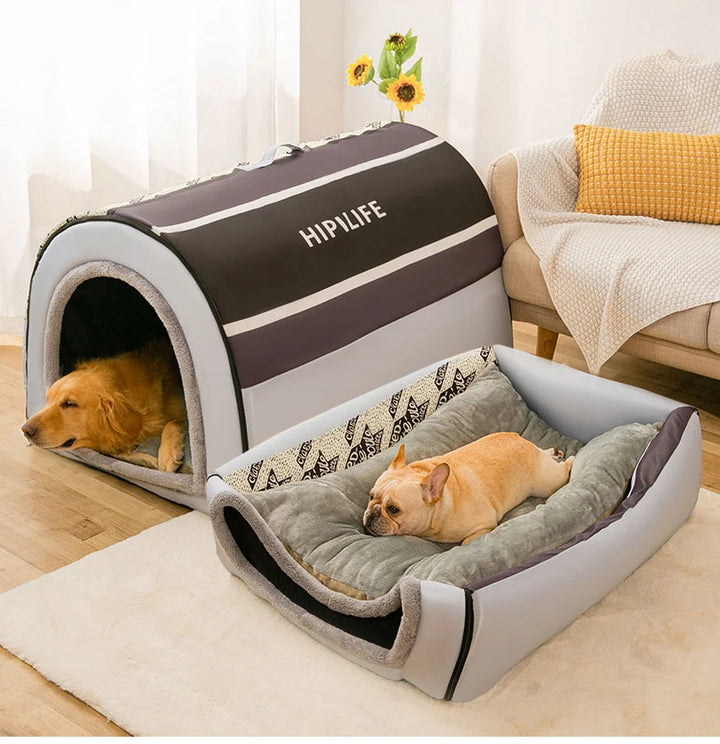 Removable Dog Warm House Washable Pet bed