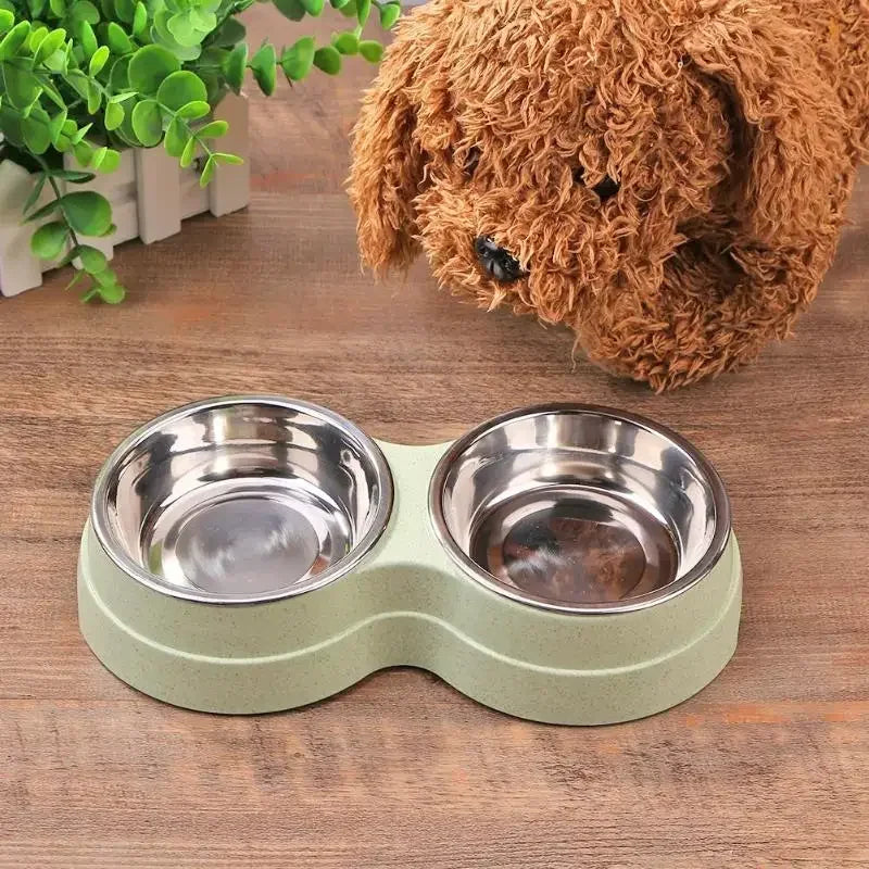 Dog Double Bowl For  Food And  Water