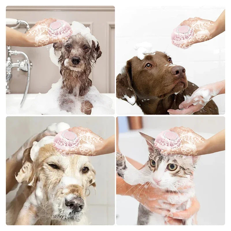 Soft  Dog Brush Pet Shampoo For Massager