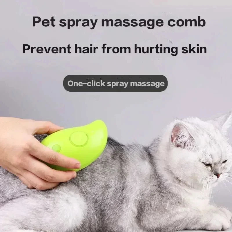 Cat Steam Brush Pet Massage Comb
