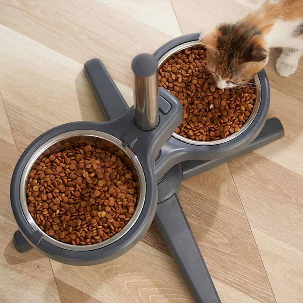 Adjustable Pet Raised Bowls For Food & Water