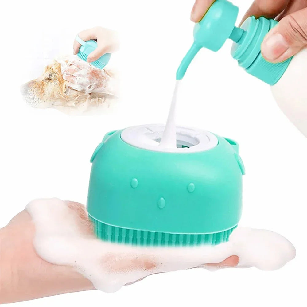 Soft  Dog Brush Pet Shampoo For Massager