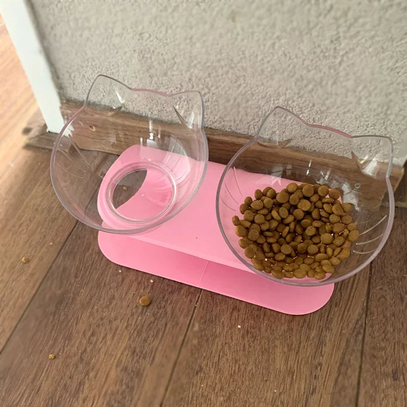 Double Cat and Dog Bowl