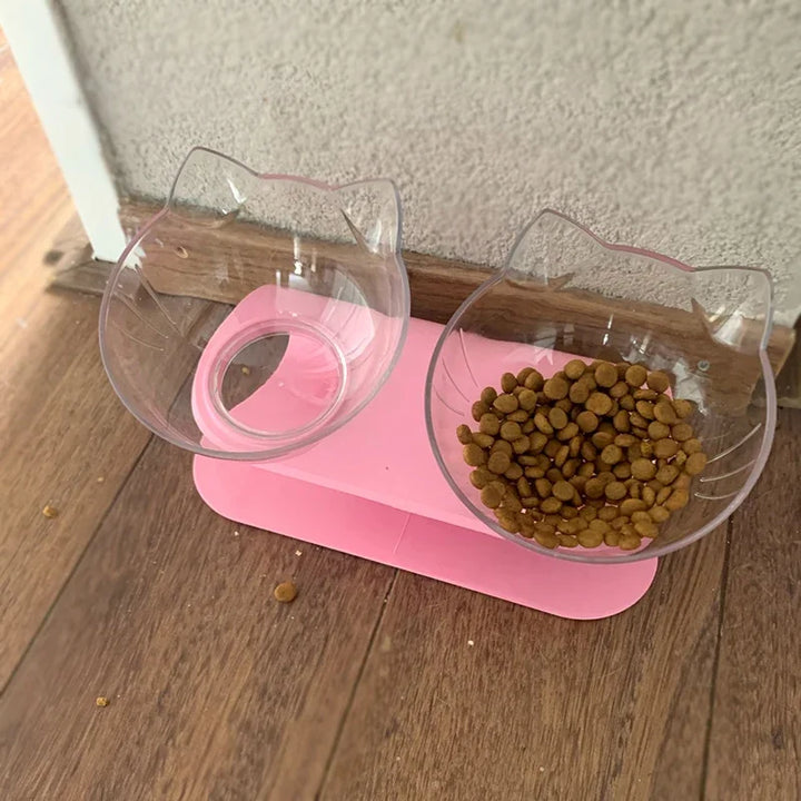 Double Cat and Dog Bowl