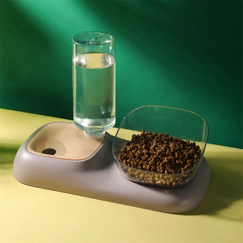 Pet Automatic water Feeders Elevated Bowl