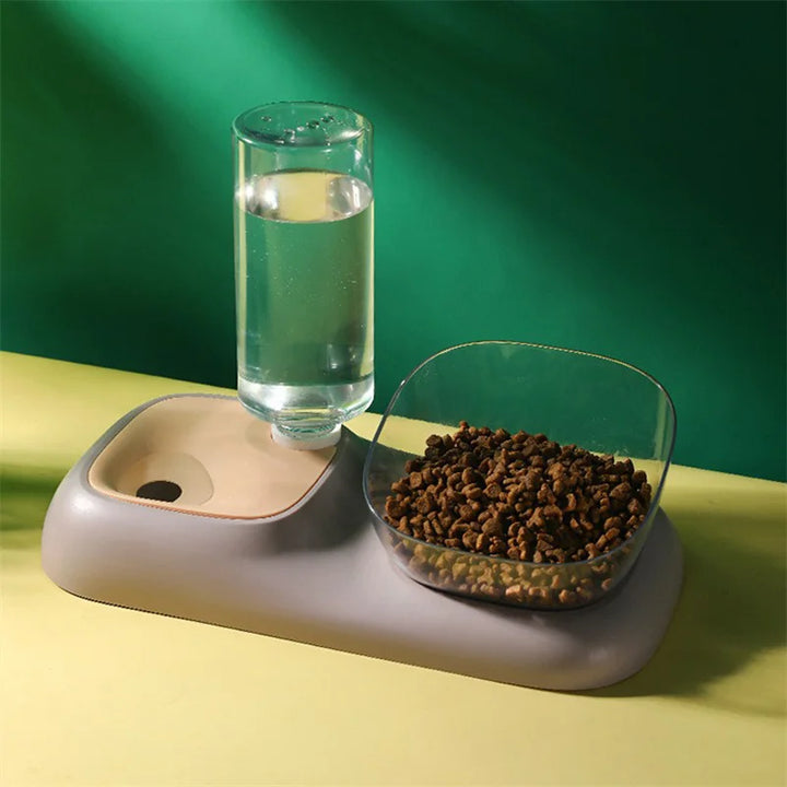 Pet Automatic water Feeders Elevated Bowl