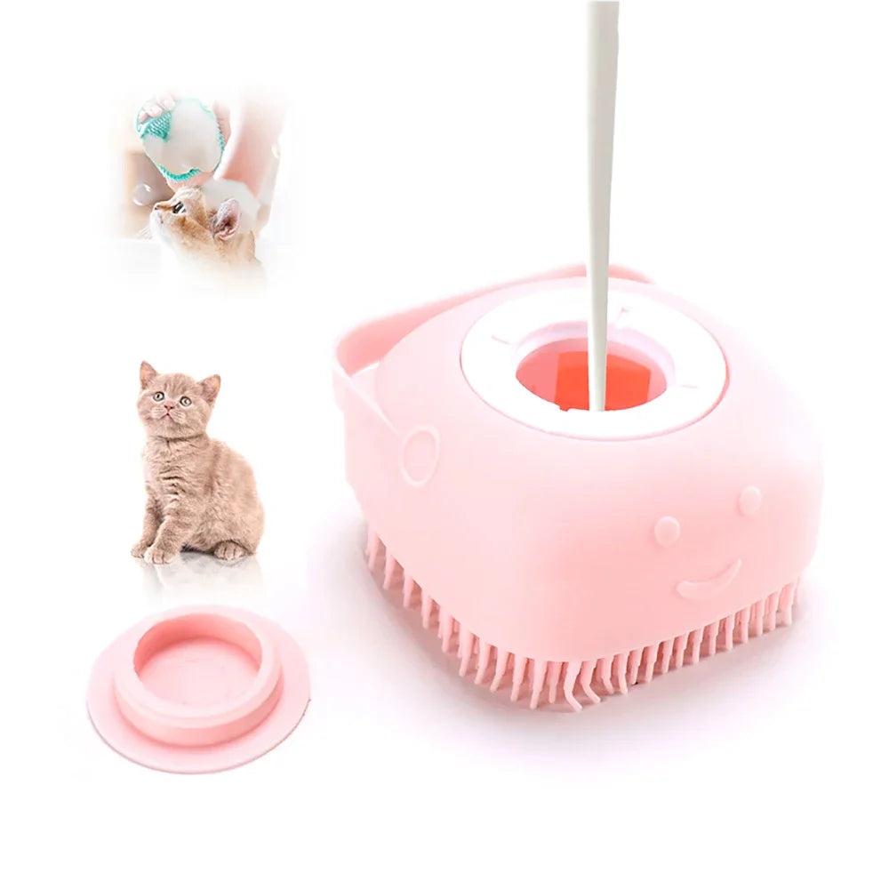 Soft  Dog Brush Pet Shampoo For Massager
