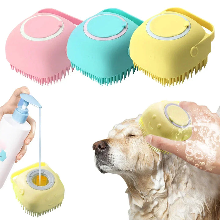 Soft  Dog Brush Pet Shampoo For Massager