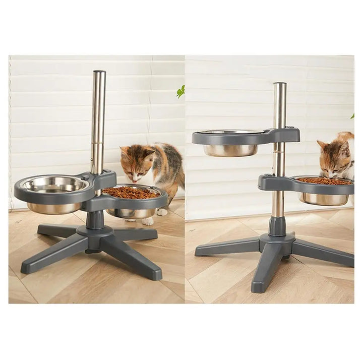 Adjustable Pet Raised Bowls For Food & Water
