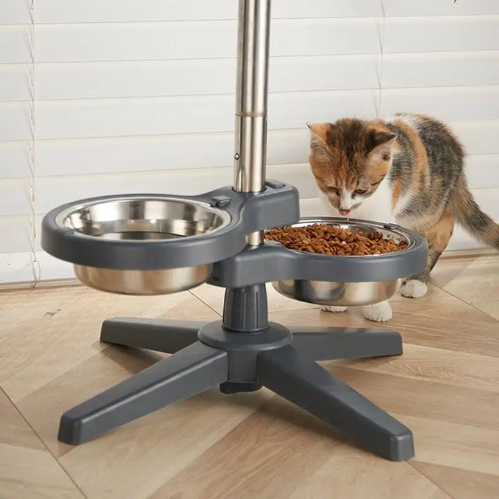 Adjustable Pet Raised Bowls For Food & Water