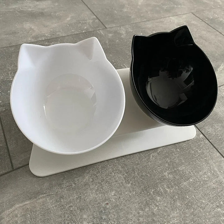 Double Cat and Dog Bowl