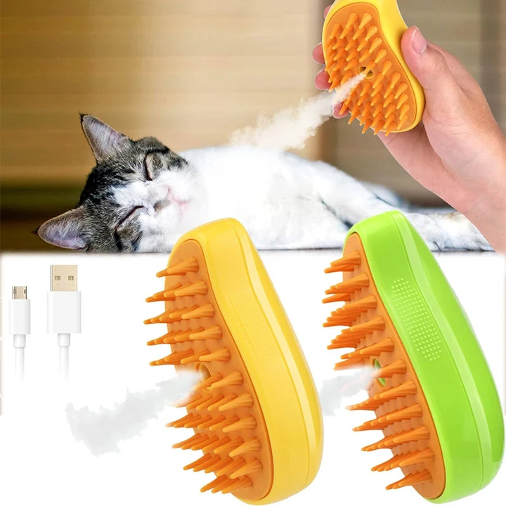 Cat Steam Brush Pet Massage Comb