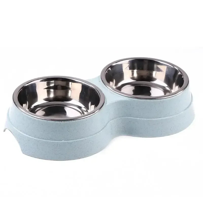 Dog Double Bowl For  Food And  Water