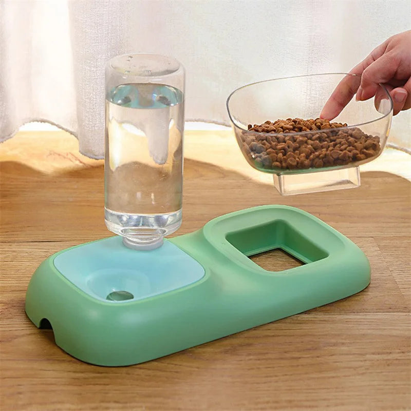 Pet Automatic water Feeders Elevated Bowl