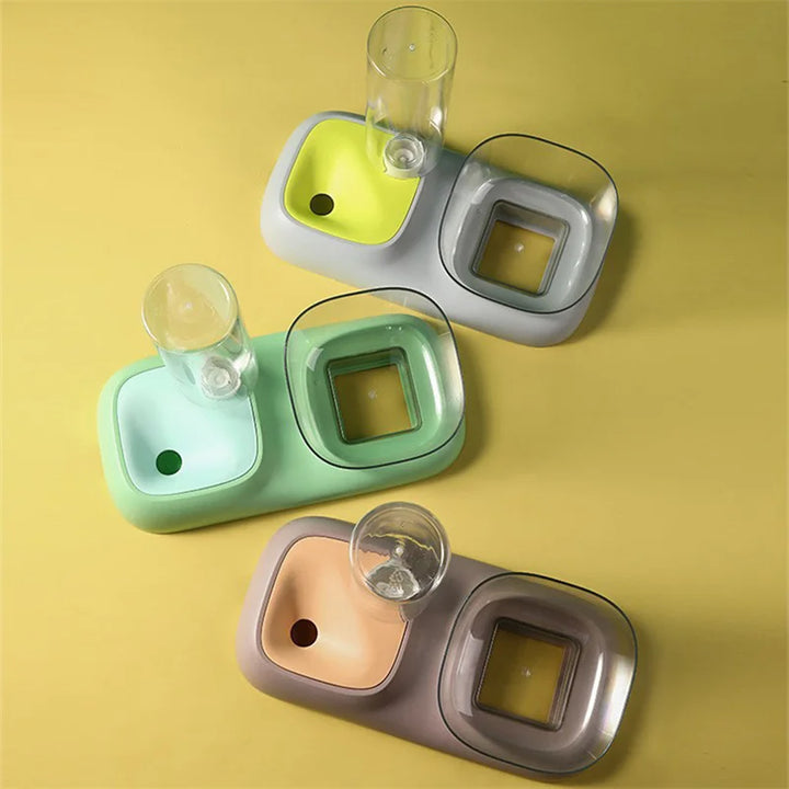 Pet Automatic water Feeders Elevated Bowl