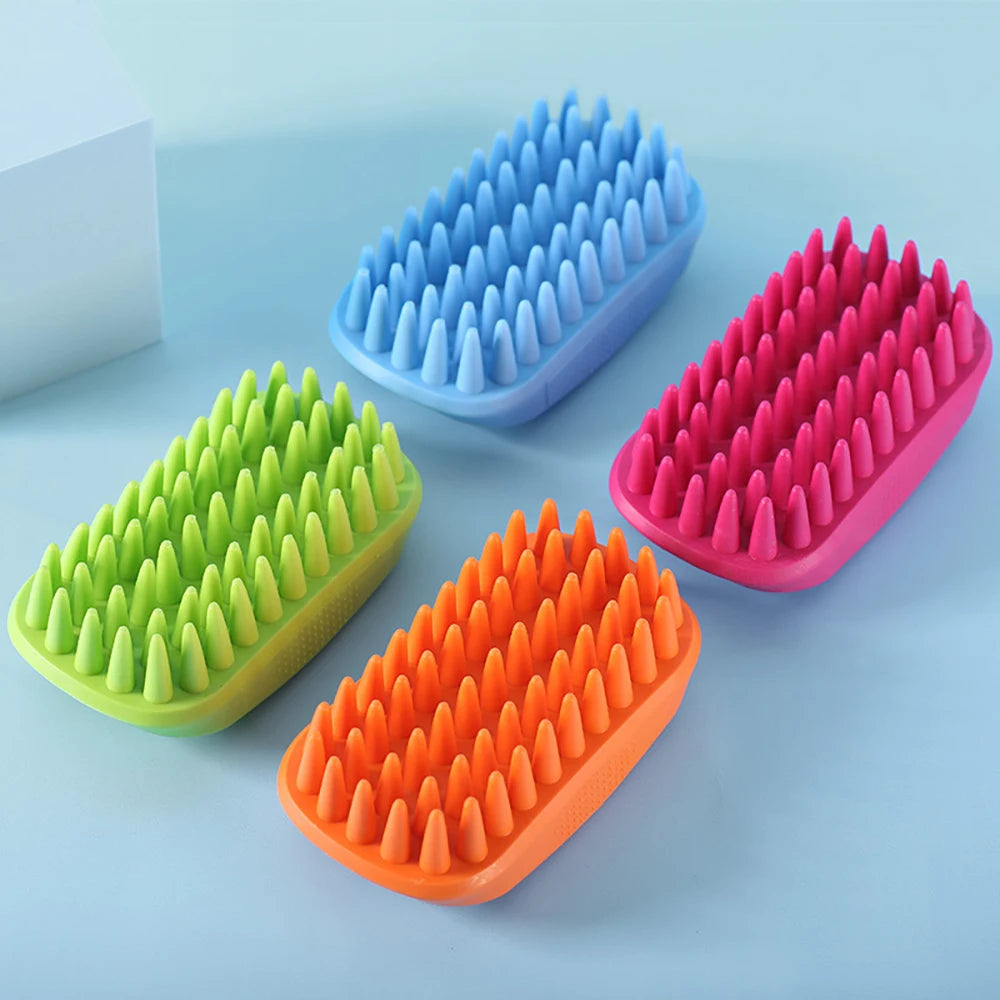Pet Bath Brush Rubber Comb