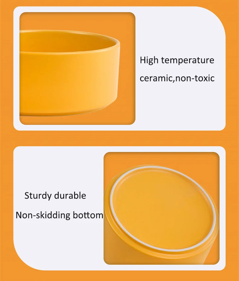 Pet  Ceramics Double Food Water Bowls