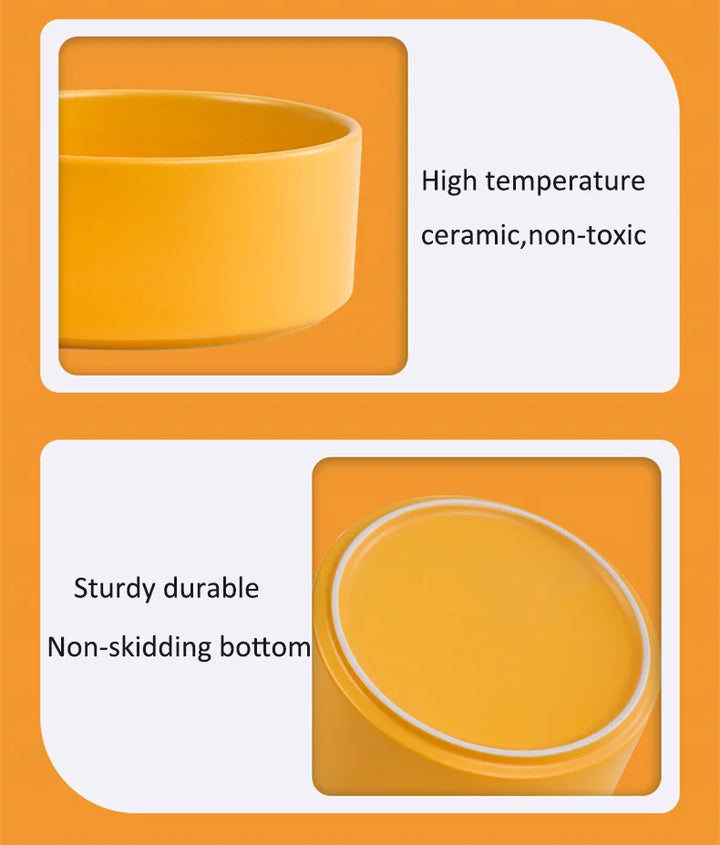 Pet  Ceramics Double Food Water Bowls