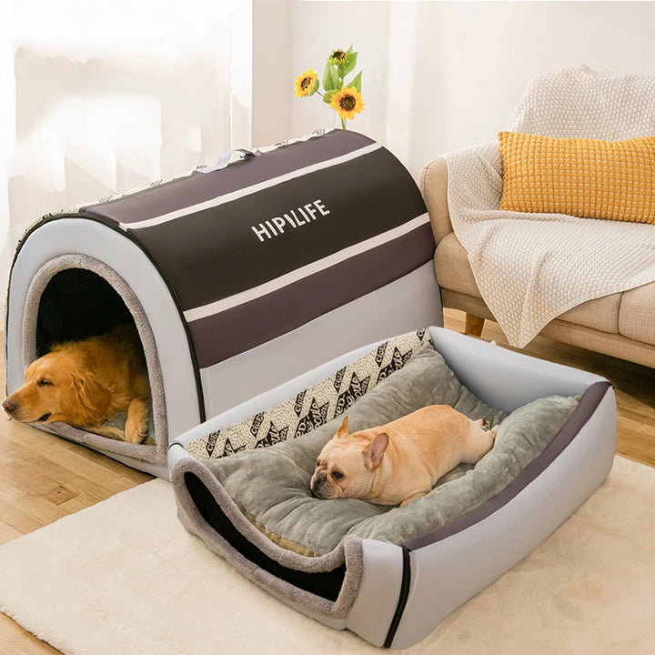Removable Dog Warm House Washable Pet bed