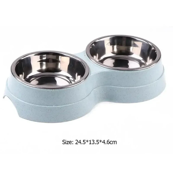 Dog Double Bowl For  Food And  Water