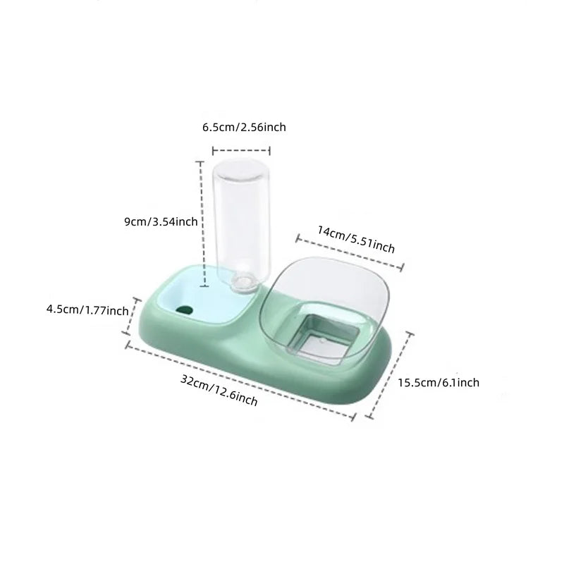Pet Automatic water Feeders Elevated Bowl