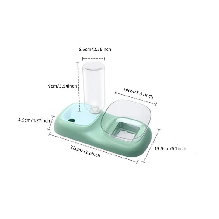 Pet Automatic water Feeders Elevated Bowl