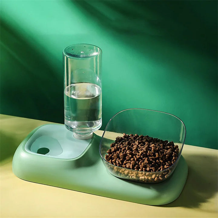 Pet Automatic water Feeders Elevated Bowl