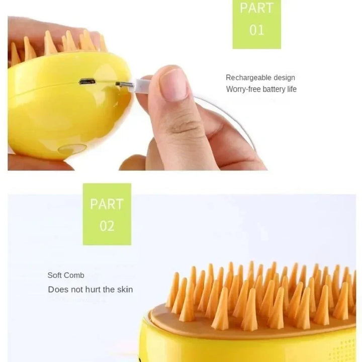 Cat Steam Brush Pet Massage Comb