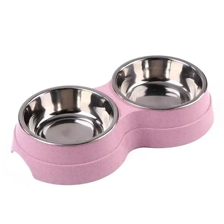 Dog Double Bowl For  Food And  Water