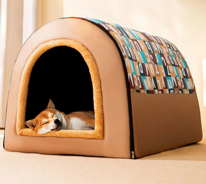 Removable Dog Warm House Washable Pet bed