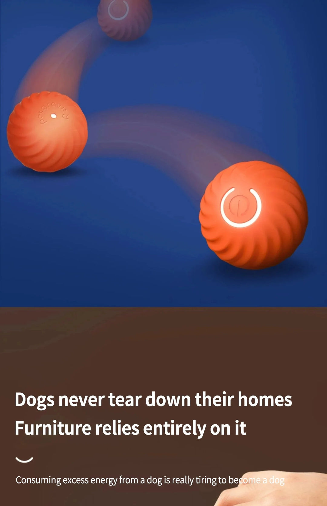 Interactive Pet Toy Moving Ball