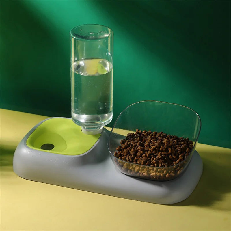 Pet Automatic water Feeders Elevated Bowl