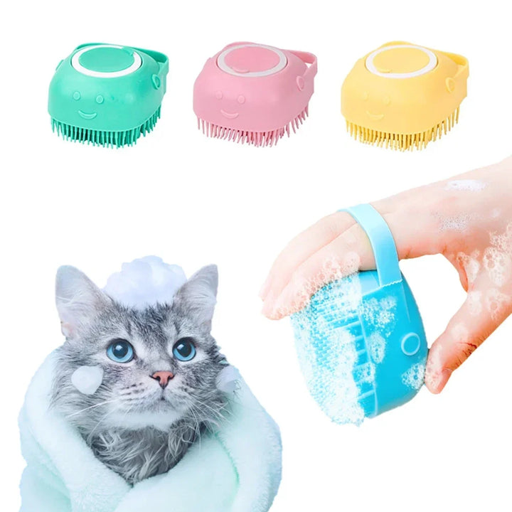 Soft  Dog Brush Pet Shampoo For Massager