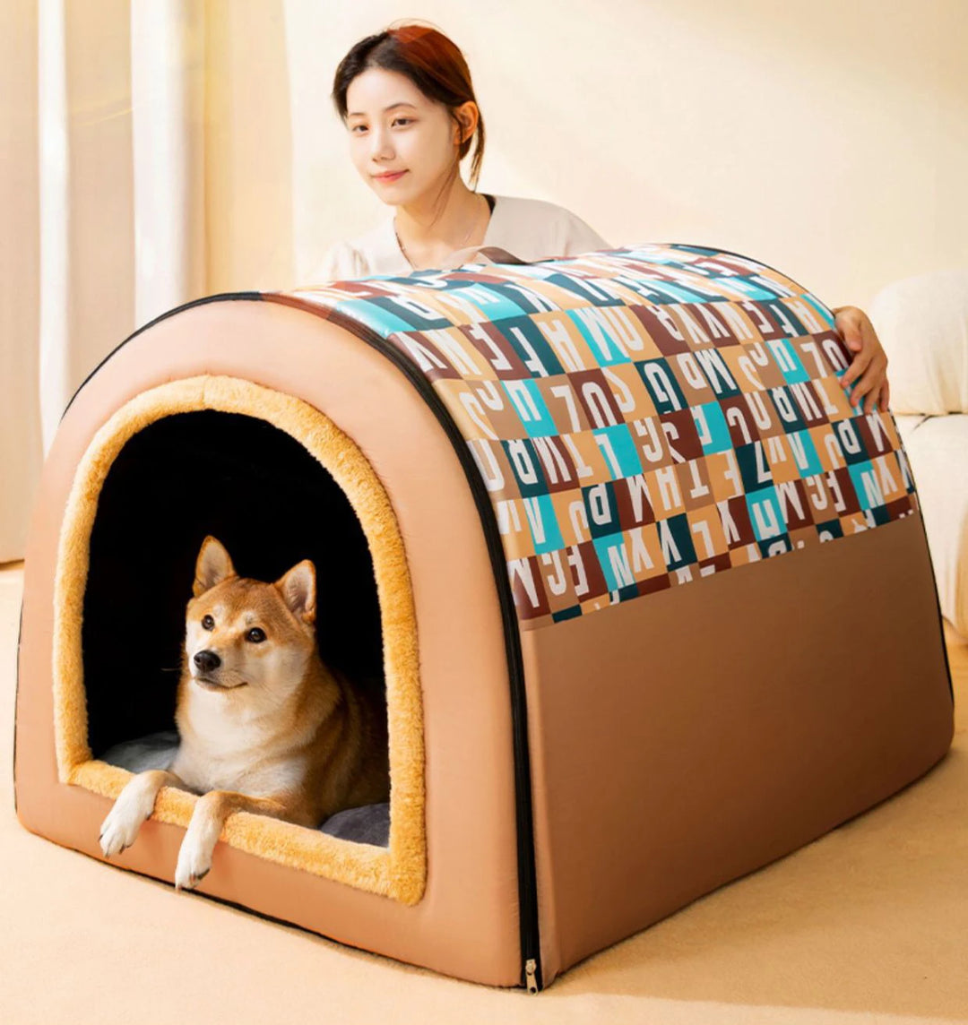 Removable Dog Warm House Washable Pet bed