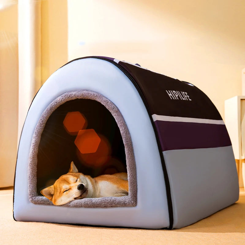 Removable Dog Warm House Washable Pet bed