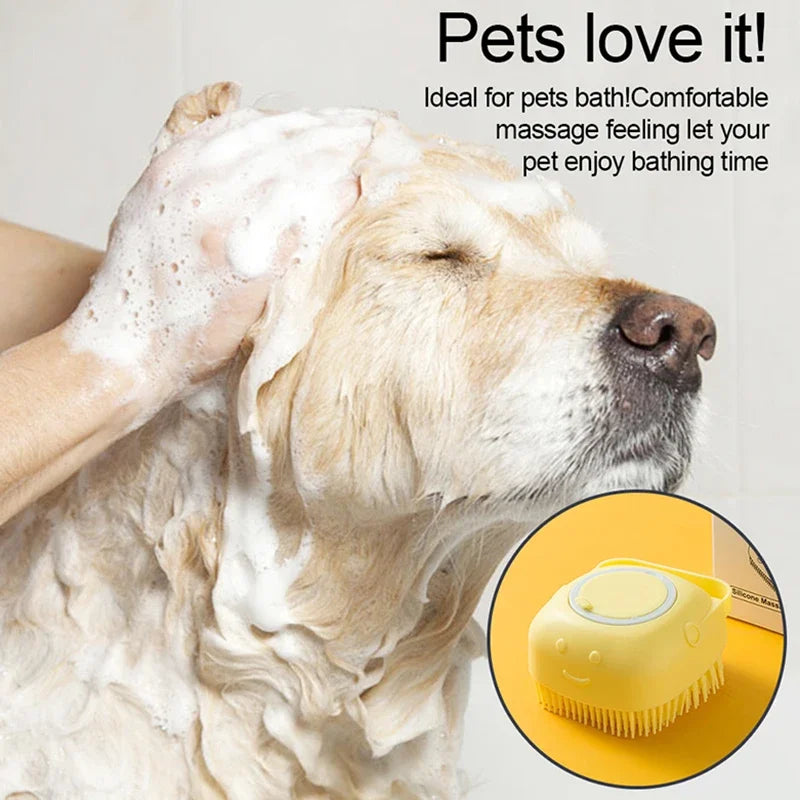 Soft  Dog Brush Pet Shampoo For Massager