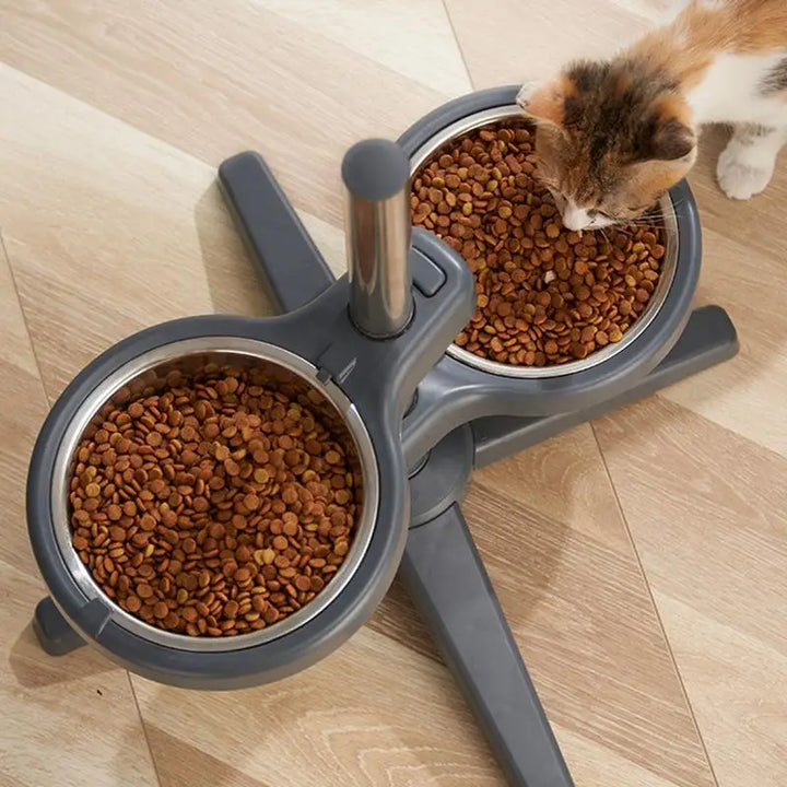 Adjustable Pet Raised Bowls For Food & Water